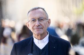 Bishop Olivier Ribadeau Dumas At Cathedral Notre-Dame de Paris - Paris