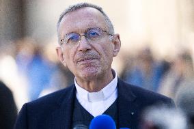 Bishop Olivier Ribadeau Dumas At Cathedral Notre-Dame de Paris - Paris