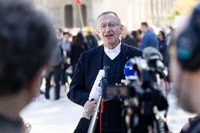 Bishop Olivier Ribadeau Dumas At Cathedral Notre-Dame de Paris - Paris