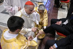 In Coena Domini Mass and the Rite of the Washing of the Feet - Vatican