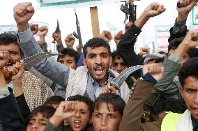 Sanaa U.S Airstrikes Protest - Yemen