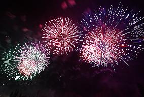 Mount Fuji Fireworks Show - Japan