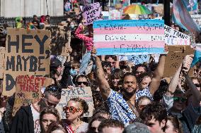 Stand For Trans Rights Protest In London