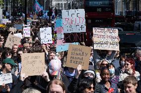 Stand For Trans Rights Protest In London