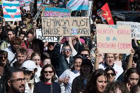 Stand For Trans Rights Protest In London