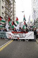 March In Solidarity With The Palestinian People - Milan