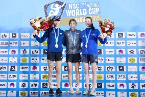 Oriane Bertone Wins Silver At Women s Boulder final at IFSC Climbing World Cup Keqiao 2025 - China