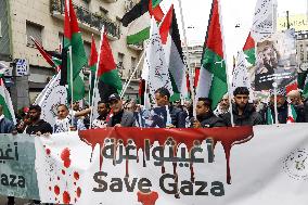 March In Solidarity With The Palestinian People - Milan