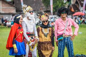 Costumed Paragliding Festival In Semarang