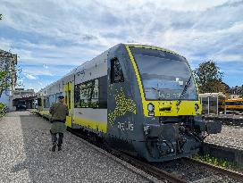 Train Station Of The Bavarian City Weiden