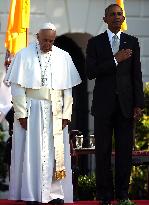 Obama Welcomes Pope Francis to the White House