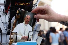 St. Peter's Square on the day of Pope Francis' death.