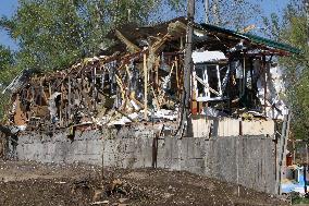 Consequences of Russian missile attack in Dnipro