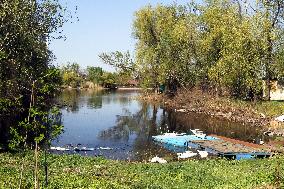 Consequences of Russian missile attack in Dnipro