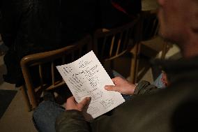 Prayer Vigil for Pope Francis - Paris