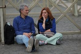 Holy Rosary in memory of Pope Francis on the day  death.