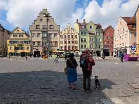 Everyday Life In The German City Of Regensburg