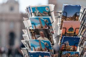 St. Peter S Square On The Day Of Pope Francis Death