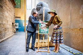 Queen Maxima at Exhibition on 25 Years of Archaeology - Leiden