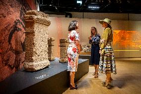 Queen Maxima at Exhibition on 25 Years of Archaeology - Leiden