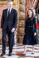 Royal At The Lunch Ceremony for Miguel De Cervantes Awards - Madri