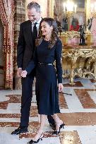 Royal At The Lunch Ceremony for Miguel De Cervantes Awards - Madri