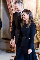 Royal At The Lunch Ceremony for Miguel De Cervantes Awards - Madri