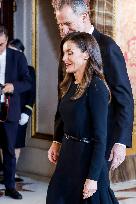 Royal At The Lunch Ceremony for Miguel De Cervantes Awards - Madri