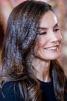 Royal At The Lunch Ceremony for Miguel De Cervantes Awards - Madri