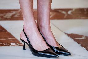 Royal At The Lunch Ceremony for Miguel De Cervantes Awards - Madri