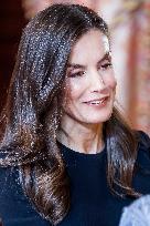 Royal At The Lunch Ceremony for Miguel De Cervantes Awards - Madri