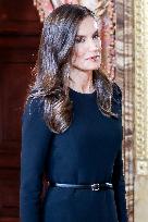 Royal At The Lunch Ceremony for Miguel De Cervantes Awards - Madri