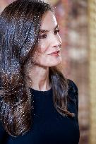 Royal At The Lunch Ceremony for Miguel De Cervantes Awards - Madri