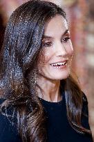 Royal At The Lunch Ceremony for Miguel De Cervantes Awards - Madri