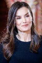 Royal At The Lunch Ceremony for Miguel De Cervantes Awards - Madri