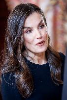 Royal At The Lunch Ceremony for Miguel De Cervantes Awards - Madri