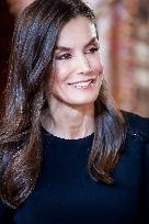 Royal At The Lunch Ceremony for Miguel De Cervantes Awards - Madri