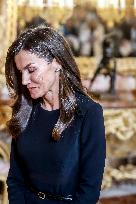 Royal At The Lunch Ceremony for Miguel De Cervantes Awards - Madri