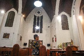 People Gather To Mourn, And Honor, Pope Francis In Indonesia