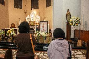 People Gather To Mourn, And Honor, Pope Francis In Indonesia