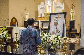 People Gather To Mourn, And Honor, Pope Francis In Indonesia
