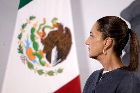 Mexico’s President Claudia Sheinbaum Holds Briefing