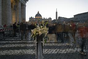 Faithful Attend a Rosary Prayer - Vatican