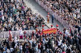 Transfer of The Coffin of Pope Francis - Vatican