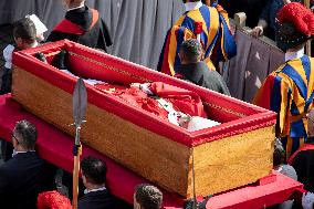 Transfer of The Coffin of Pope Francis - Vatican