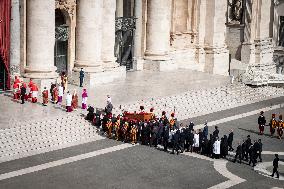 Transfer of The Coffin of Pope Francis - Vatican