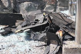 Aftermath of Shahed attack on Kharkiv