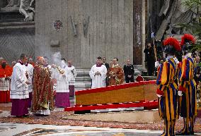 Transfer of The Coffin of Pope Francis - Vatican