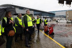 Visit to Charles de Gaulle Airport about the decarbonisation of the aviation sector - Roissy-en-France