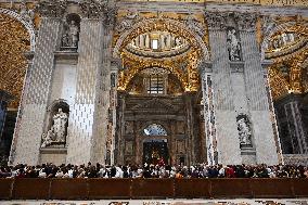 People Queue To pay Their RespectsTo Late Pope Francis - Vatican